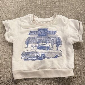 Chevrolet Kids White and Blue Sweatshirt